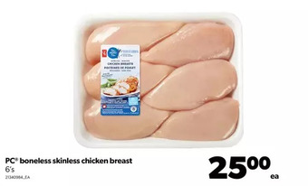 Real Canadian Superstore Pc boneless skinless chicken breast offer