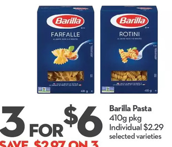 Longo's Barilla pasta offer