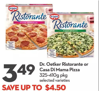 Longo's Dr. oetker ristorante or casa di mama pizza offer