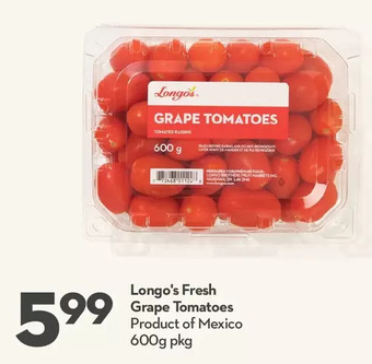Longo's Longo's fresh grape tomatoes offer