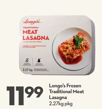 Longo's Longo's frozen traditional meat lasagna offer