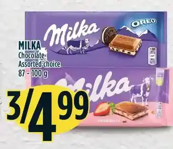 Marché Adonis Milka chocolate offer