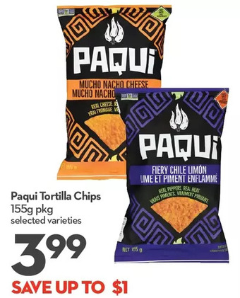 Longo's Paqui tortilla chips offer