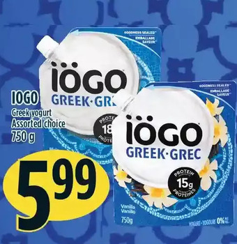 Marché Adonis Iogo greek yogurt offer