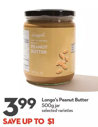 Longo's Longo's peanut butter offer