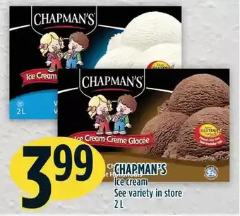 Marché Adonis Chapman's ice cream offer