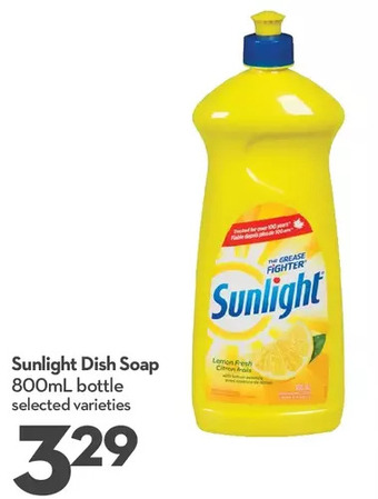 Longo's Sunlight dish soap offer