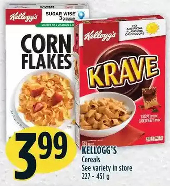 Marché Adonis Kellogg's cereal offer