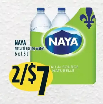 Marché Adonis Naya natural spring water offer