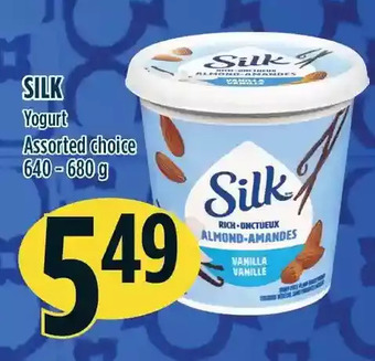 Marché Adonis Silk yogurt offer