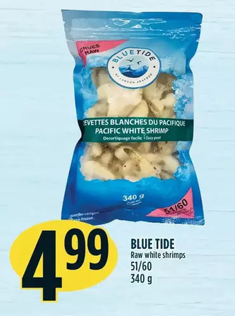 Marché Adonis Blue tide raw white shrimps offer