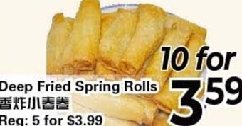 C&C Supermarket Deep Fried Spring Rolls offer
