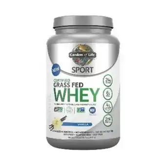 Commisso's Fresh Foods Garden of life certified grass fed whey protein vanilla offer