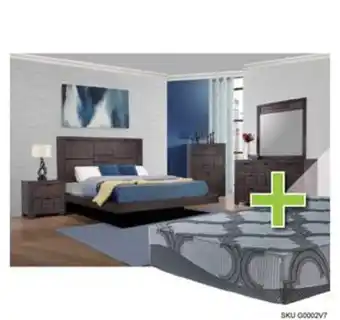 Aaron's Logic ii 6 - piece queen bedroom set w/ 12" summit elite tight top plush hybrid mattress, foundation, & cases offer