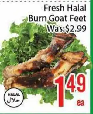 FreshLand Supermarket Fresh Halal Burn Goat Feet offer