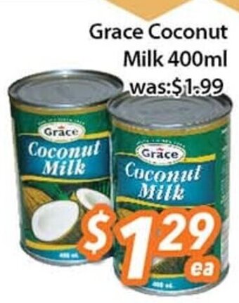 Ample Food Market Grace Coconut Milk 400ml offer