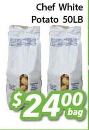 Ample Food Market Chef White Potato 50LB offer