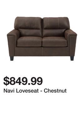 Ashley Furniture Navi loveseat - chestnut offer