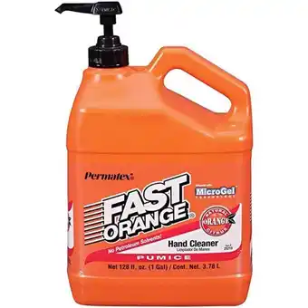 Permatex® fast orange® fine pumice lotion hand cleaner, 3.78l