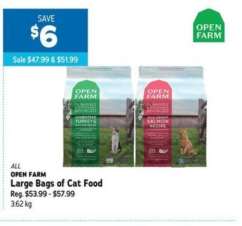 Ren’s Pets Depot All open farm large bags of cat food offer
