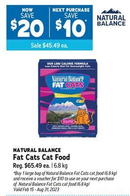 Ren’s Pets Depot Natural balance fat cats cat food offer