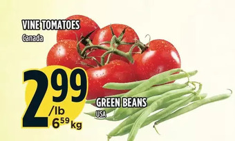 Marché Adonis Vine tomatoes offer