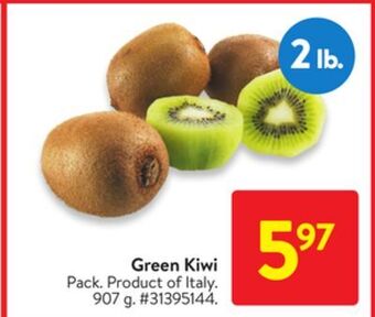 Walmart Green kiwi offer