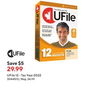 Staples Ufile 12-tax year 2022 offer