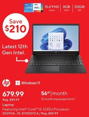 Staples Hp laptop offer