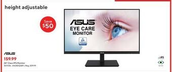 Staples Asus 24" class ips monitor offer