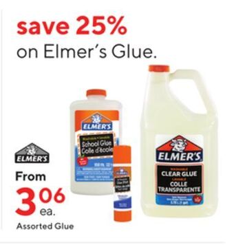 Staples Elmer's glue offer