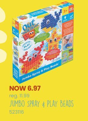 Toys R us Out of the box jumbo spray & play beads offer