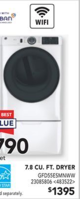 Lowe's Ge 7.8 cu. ft. dryer offer
