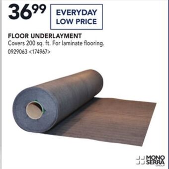 Lowe's Mono serra floor underlayment offer