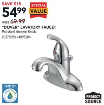 Lowe's Project source "dover" lavatory faucet offer