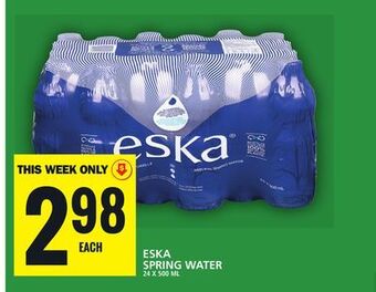 Food Basics Eska spring water offer