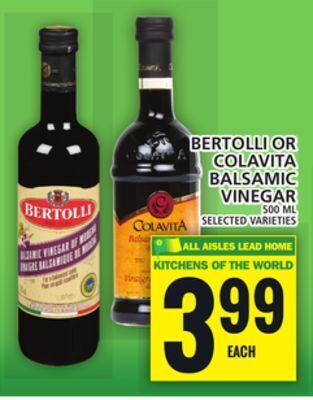 Food Basics Bertolli or colavita balsamic vinegar offer