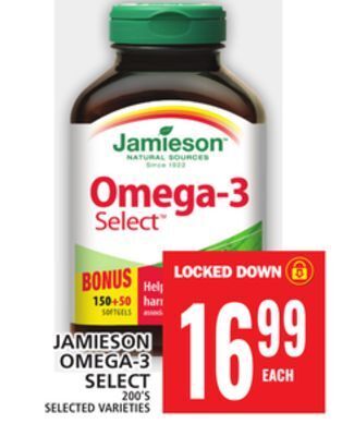 Food Basics Jamieson omega-3 select offer