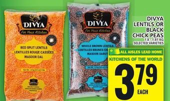 Food Basics Divya lentils or black chick peas offer