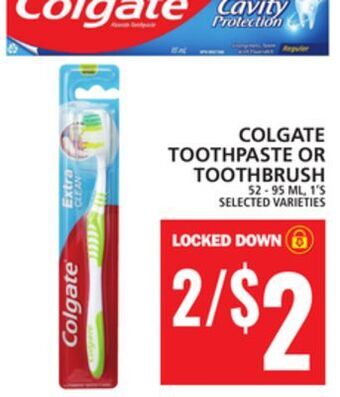 Food Basics Colgate toothpaste or toothbrush offer