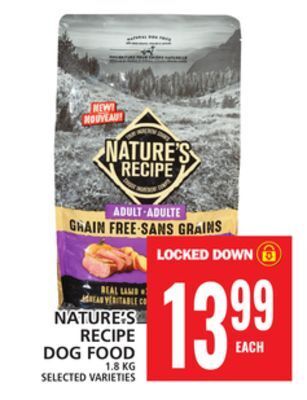 Food Basics Nature's recipe dog food offer