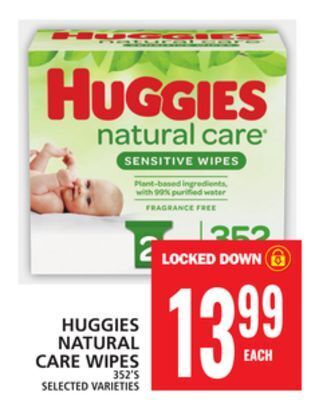 Food Basics Huggies natural care wipes offer