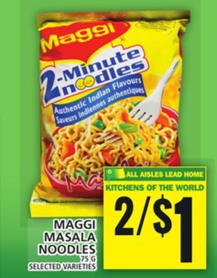 Food Basics Maggi masala noodles offer