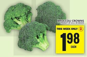 Food Basics Broccoli crowns offer