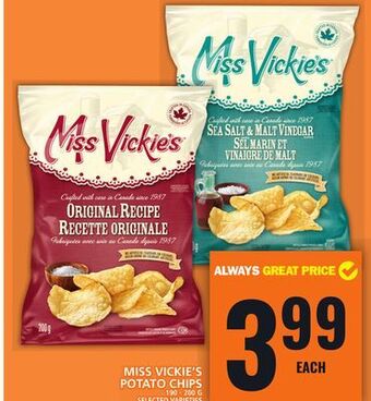Food Basics Miss vickie's potato chips offer