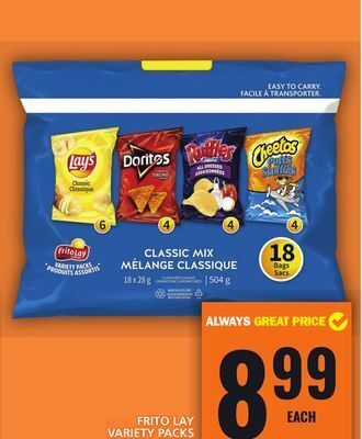 Food Basics Frito lay variety packs offer