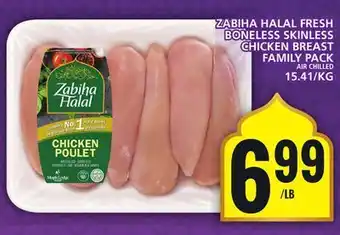 Food Basics Zabiha halal fresh boneless skinless chicken breast family pack offer