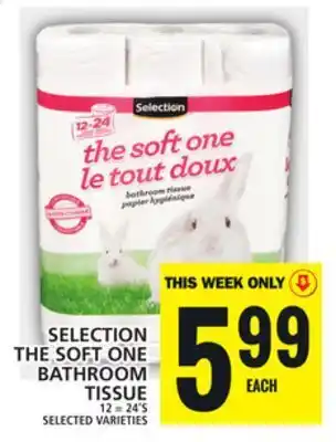 Food Basics Selection the soft one bathroom tissue offer