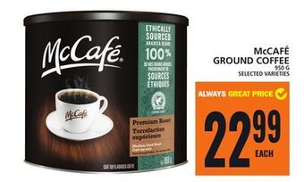 Food Basics Mccafé ground coffee offer