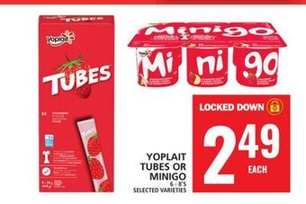 Food Basics Yoplait tubes or minigo offer